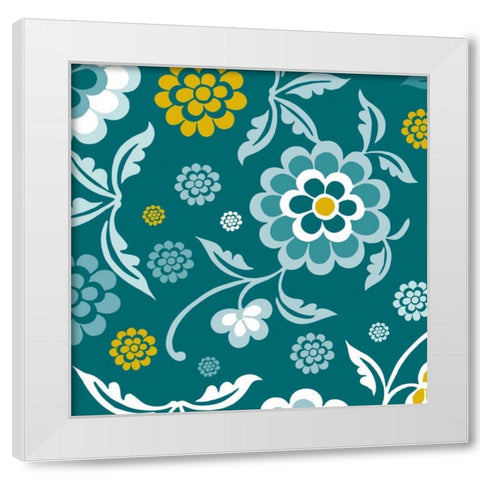 Emerald Forest III White Modern Wood Framed Art Print by Ketchum, Nicole