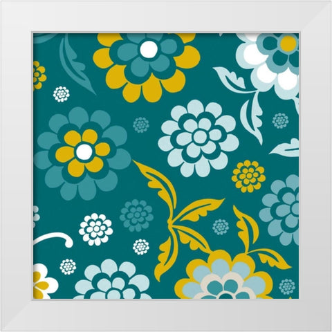 Emerald Forest IV White Modern Wood Framed Art Print by Ketchum, Nicole