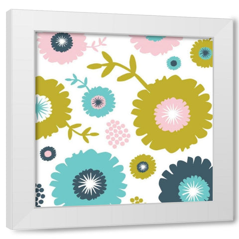 Garden Floral I White Modern Wood Framed Art Print by Ketchum, Nicole