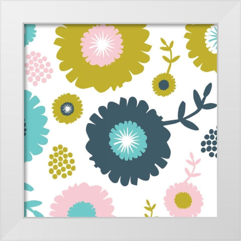 Garden Floral II White Modern Wood Framed Art Print by Ketchum, Nicole