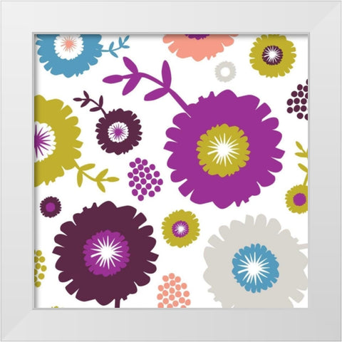 Garden Floral III White Modern Wood Framed Art Print by Ketchum, Nicole