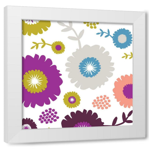 Garden Floral IV White Modern Wood Framed Art Print by Ketchum, Nicole