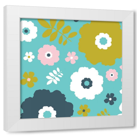 Sweet Floral I White Modern Wood Framed Art Print by Ketchum, Nicole