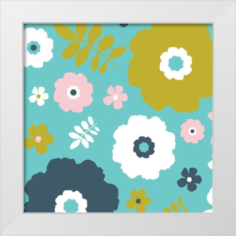 Sweet Floral I White Modern Wood Framed Art Print by Ketchum, Nicole