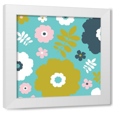 Sweet Floral II White Modern Wood Framed Art Print by Ketchum, Nicole