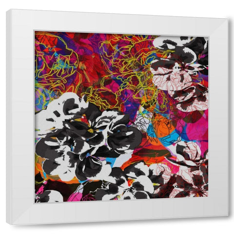 Trace Elements IV White Modern Wood Framed Art Print by Burghardt, James