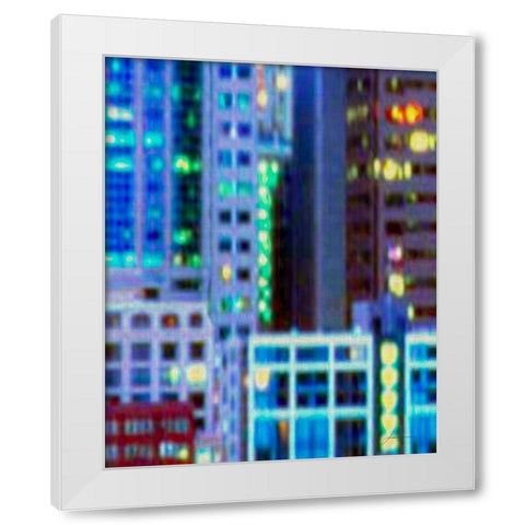 Metropolitain II White Modern Wood Framed Art Print by Burghardt, James