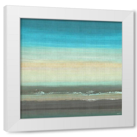 Beach Layers II White Modern Wood Framed Art Print by Butler, John