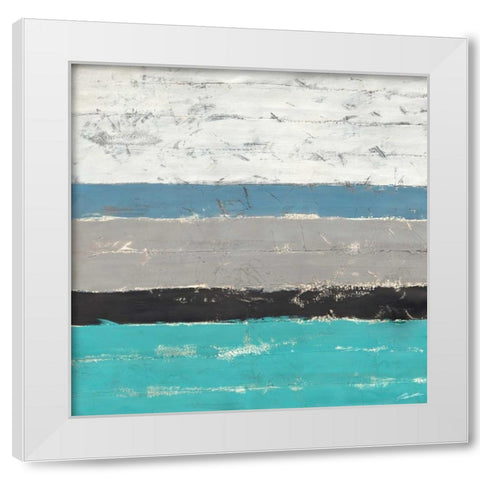 Seawall II White Modern Wood Framed Art Print by Butler, John