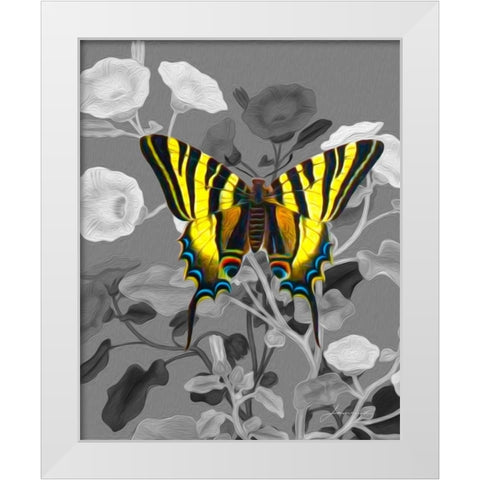 On Display V White Modern Wood Framed Art Print by Burghardt, James