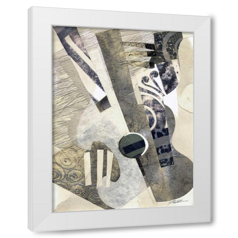 Calipso I White Modern Wood Framed Art Print by Butler, John