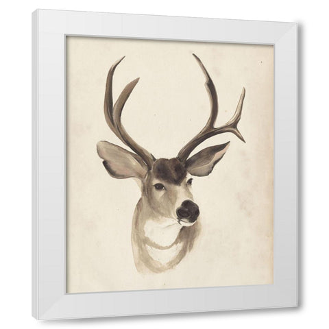 Watercolor Animal Study II White Modern Wood Framed Art Print by Popp, Grace