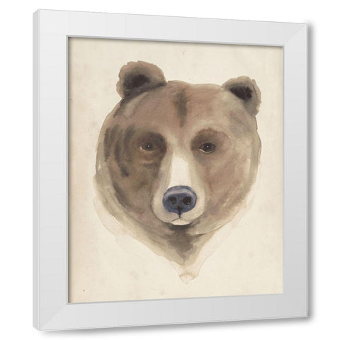 Watercolor Animal Study VI White Modern Wood Framed Art Print by Popp, Grace