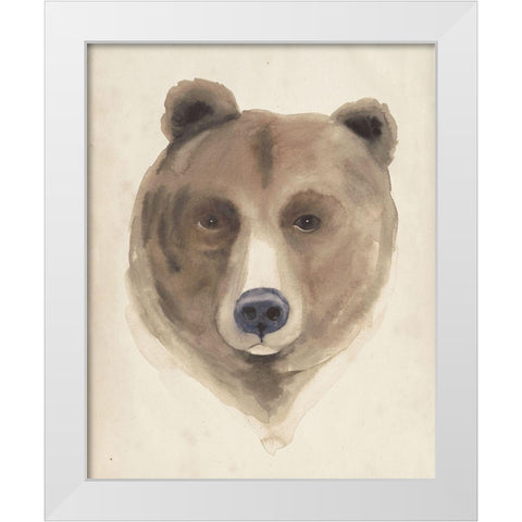 Watercolor Animal Study VI White Modern Wood Framed Art Print by Popp, Grace