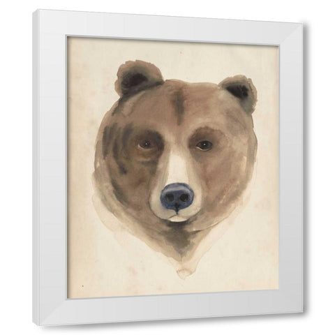 Watercolor Animal Study VI White Modern Wood Framed Art Print by Popp, Grace