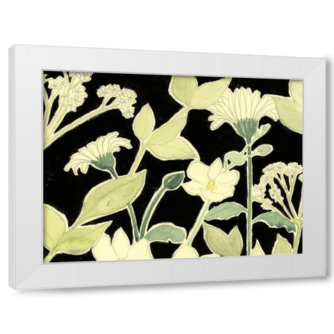 White Night Flowers I White Modern Wood Framed Art Print by Popp, Grace