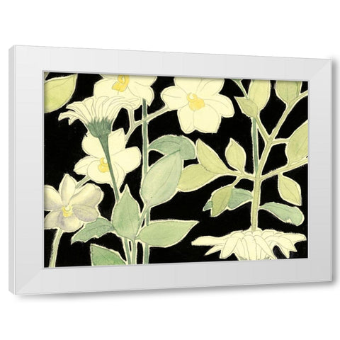 White Night Flowers II White Modern Wood Framed Art Print by Popp, Grace