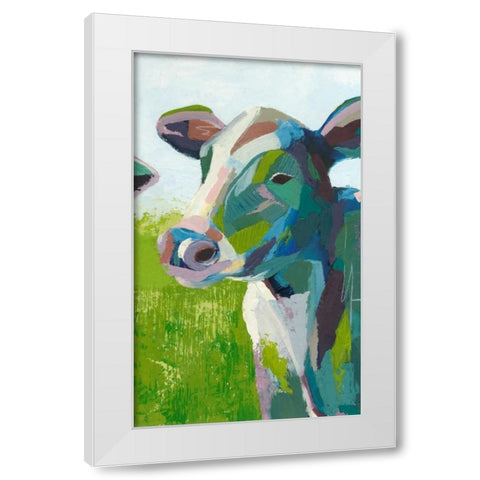 Painterly Cow III White Modern Wood Framed Art Print by Popp, Grace