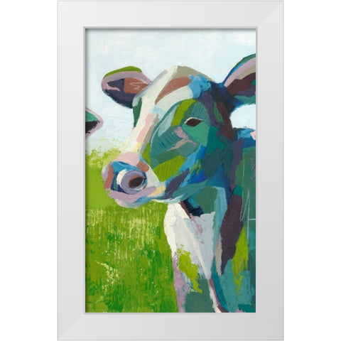Painterly Cow III White Modern Wood Framed Art Print by Popp, Grace