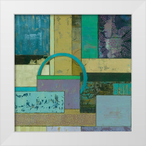 Fossil Infusion I a White Modern Wood Framed Art Print by Joy, Julie