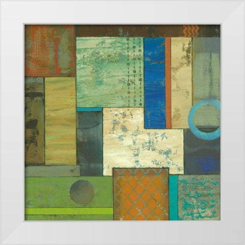 Fossil Infusion III a White Modern Wood Framed Art Print by Joy, Julie