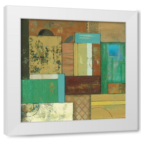 Fossil Infusion IV a White Modern Wood Framed Art Print by Joy, Julie