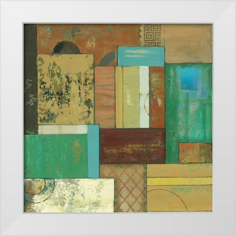 Fossil Infusion IV a White Modern Wood Framed Art Print by Joy, Julie