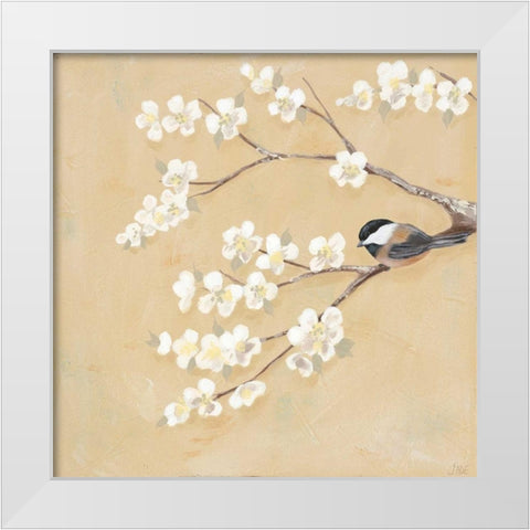 Sweet Birds I White Modern Wood Framed Art Print by Reynolds, Jade