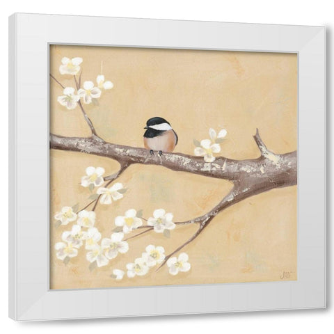 Sweet Birds II White Modern Wood Framed Art Print by Reynolds, Jade