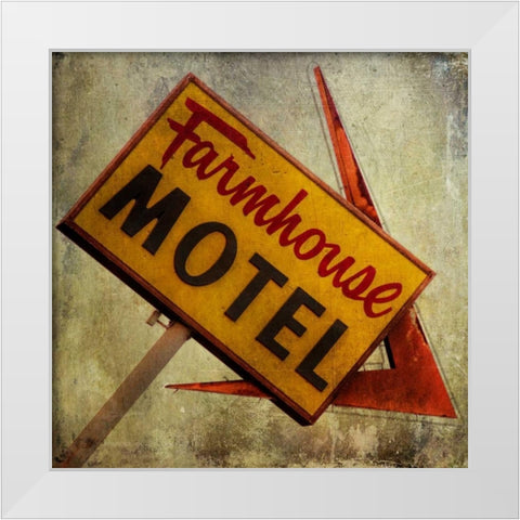 Vintage LA II White Modern Wood Framed Art Print by Malek, Honey