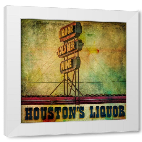 Vintage LA IV White Modern Wood Framed Art Print by Malek, Honey