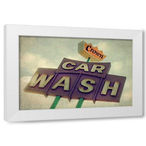 Vintage LA VII White Modern Wood Framed Art Print by Malek, Honey