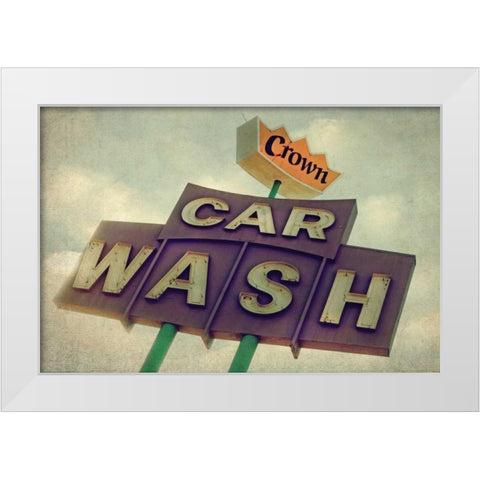 Vintage LA VII White Modern Wood Framed Art Print by Malek, Honey