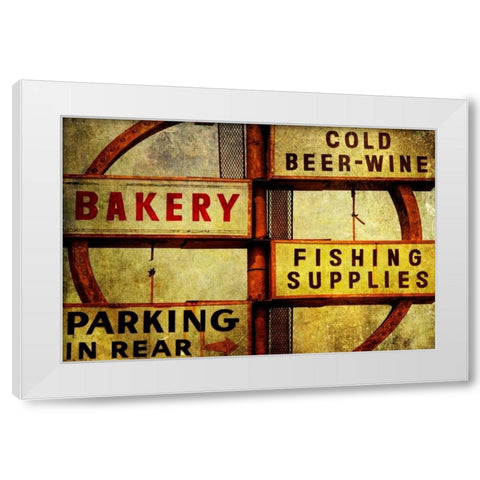 Vintage LA IX White Modern Wood Framed Art Print by Malek, Honey