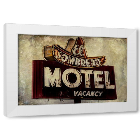 Vintage LA XI White Modern Wood Framed Art Print by Malek, Honey