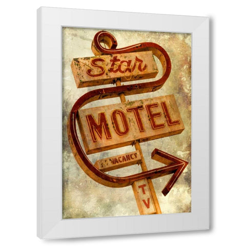 Vintage LA XIII White Modern Wood Framed Art Print by Malek, Honey