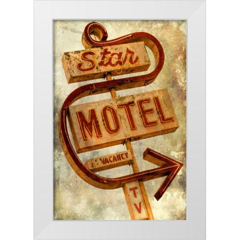 Vintage LA XIII White Modern Wood Framed Art Print by Malek, Honey