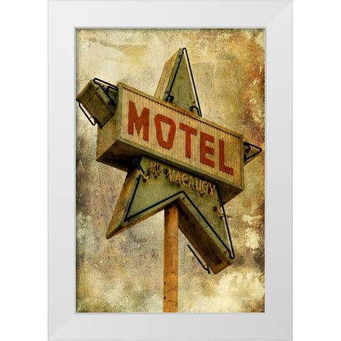 Vintage LA XV White Modern Wood Framed Art Print by Malek, Honey