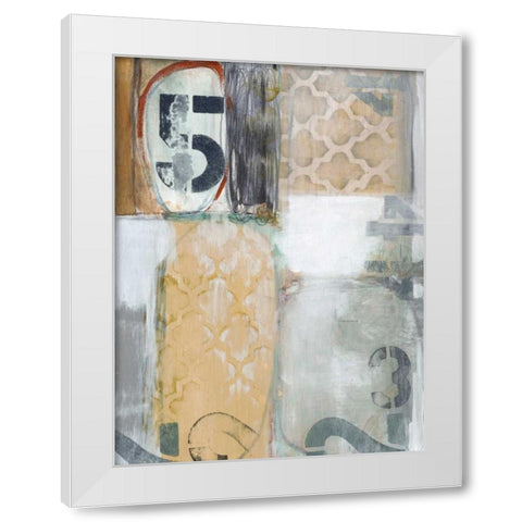 Downtown Numbers I White Modern Wood Framed Art Print by Fuchs, Jodi