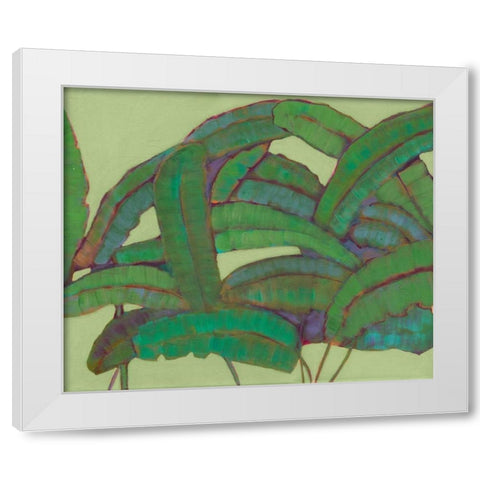 Kona Garden II White Modern Wood Framed Art Print by Fuchs, Jodi