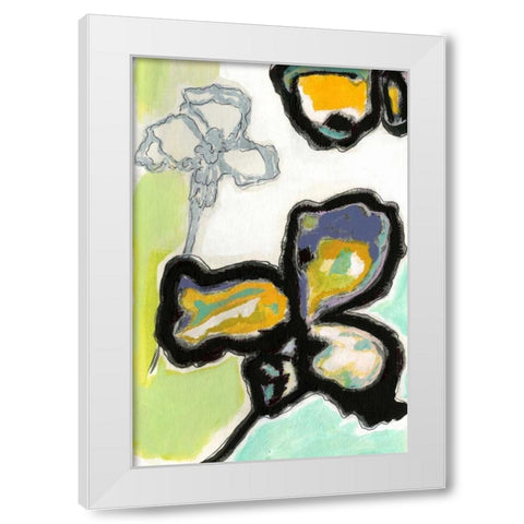 Orchid Pop I White Modern Wood Framed Art Print by Fuchs, Jodi