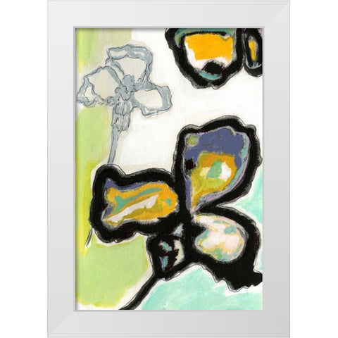 Orchid Pop I White Modern Wood Framed Art Print by Fuchs, Jodi