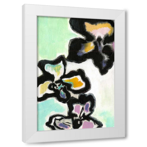 Orchid Pop II White Modern Wood Framed Art Print by Fuchs, Jodi