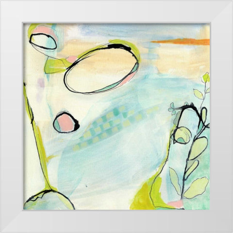 Travelogue III White Modern Wood Framed Art Print by Fuchs, Jodi