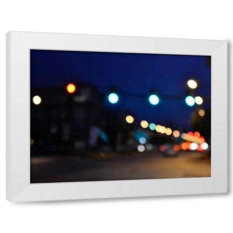 Bokeh Abstract I White Modern Wood Framed Art Print by Chandler, Sharon