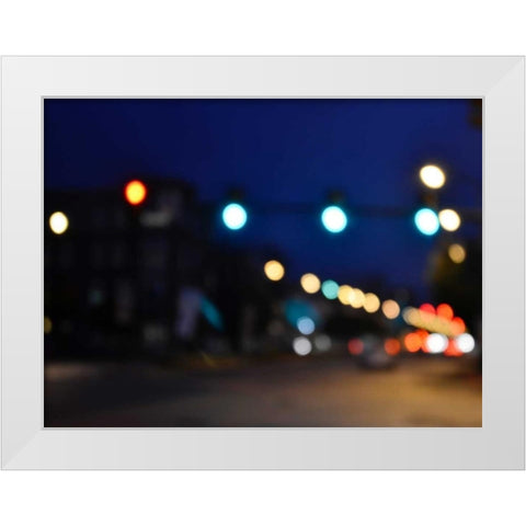 Bokeh Abstract I White Modern Wood Framed Art Print by Chandler, Sharon