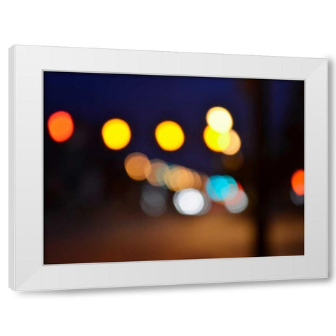 Bokeh Abstract III White Modern Wood Framed Art Print by Chandler, Sharon