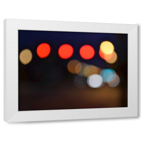 Bokeh Abstract IV White Modern Wood Framed Art Print by Chandler, Sharon