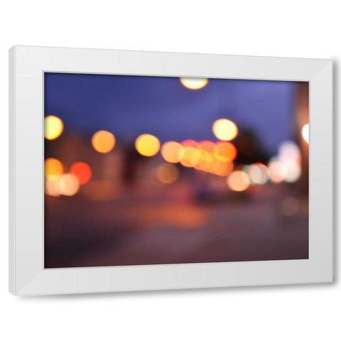 Bokeh Abstract V White Modern Wood Framed Art Print by Chandler, Sharon