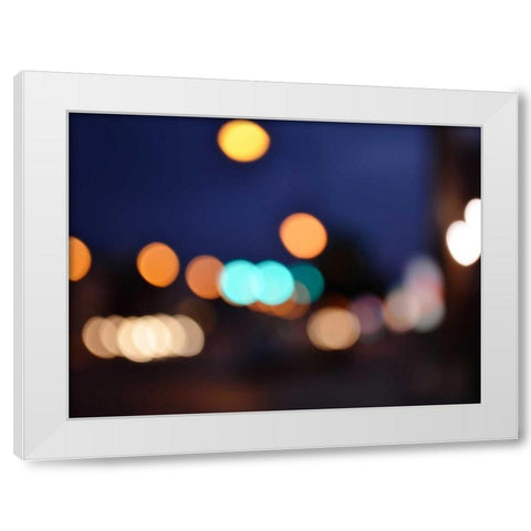 Bokeh Abstract VII White Modern Wood Framed Art Print by Chandler, Sharon